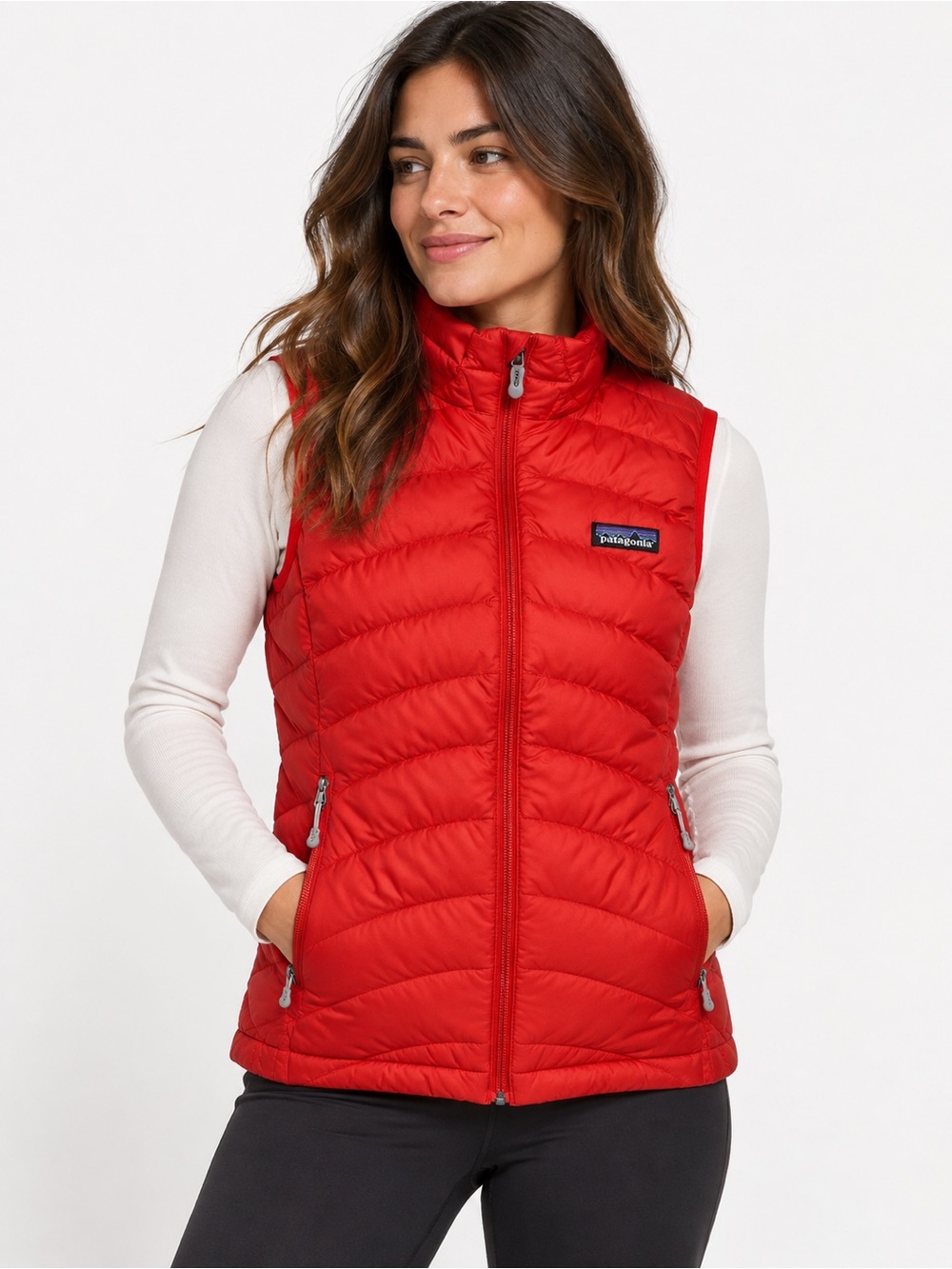 Patagonia Down Sweater Vest Maraschino Red Women’s Size S Lightweight Puffer